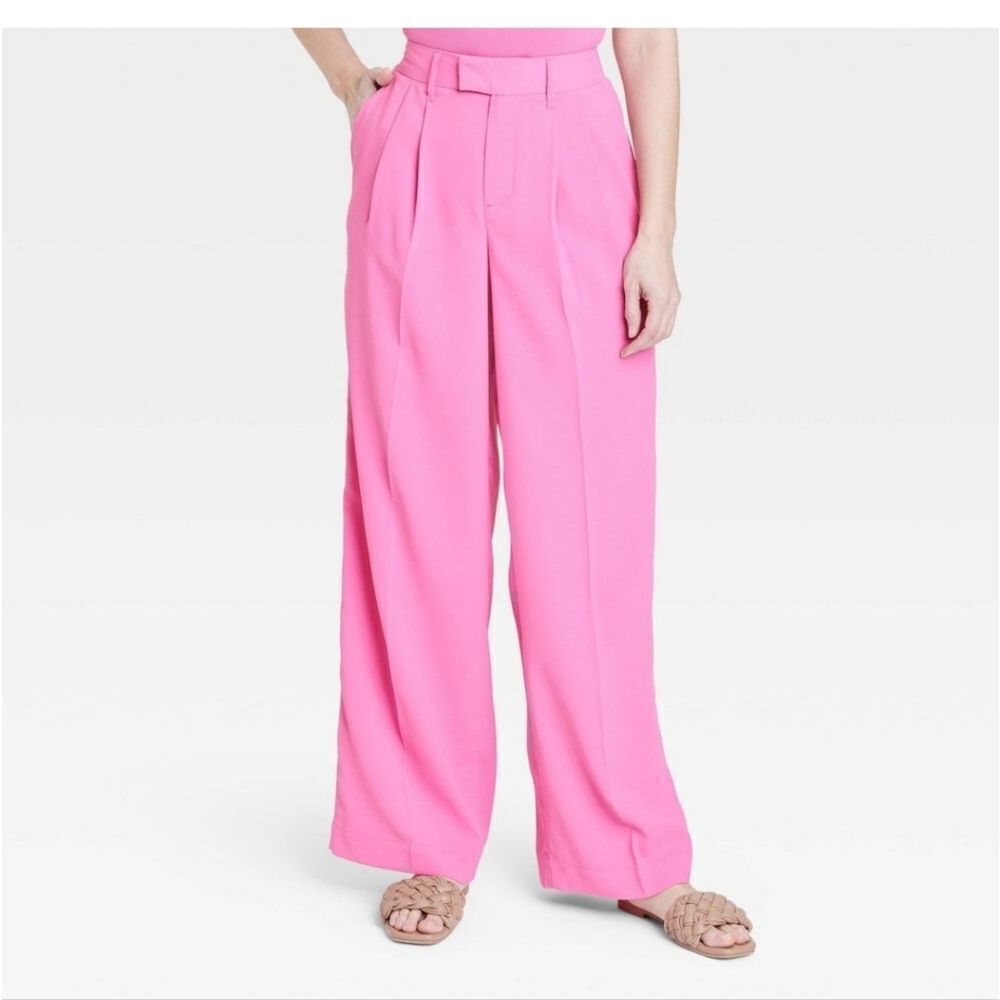 A New Day Women's Wide Leg Straight High Rise Fluid Pants SIZE 2